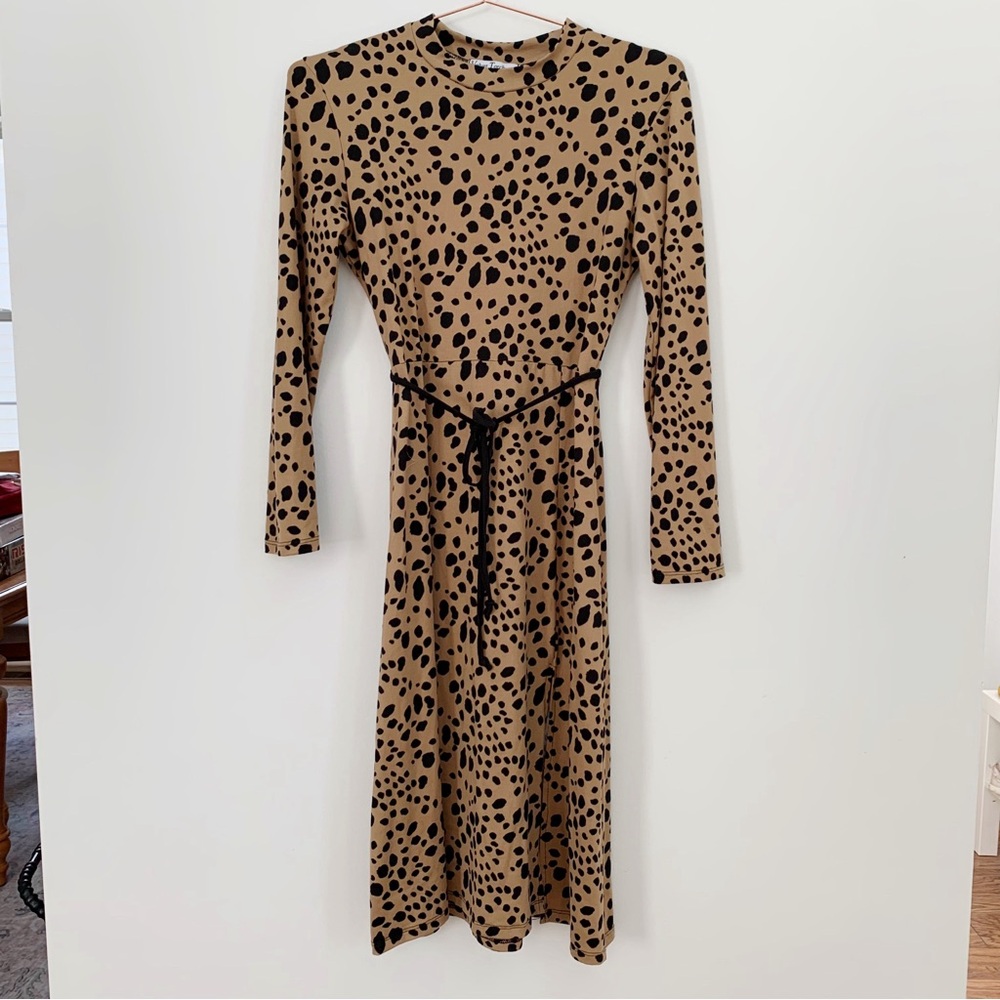 Velvet Torch Leopard Print Dress
